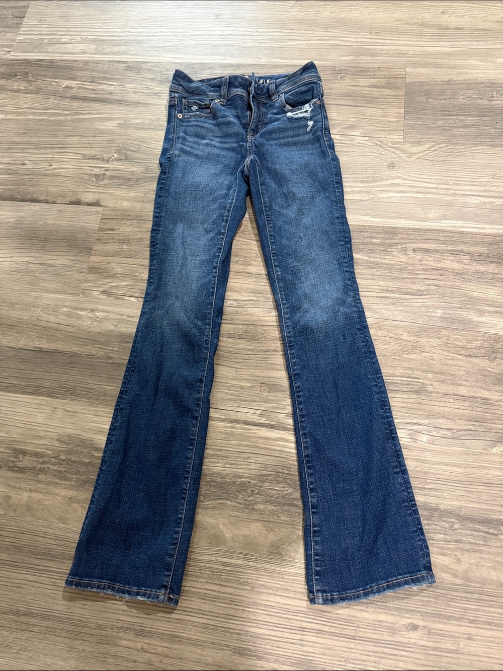American Eagle Women's Dark Blue Bootcut Jeans